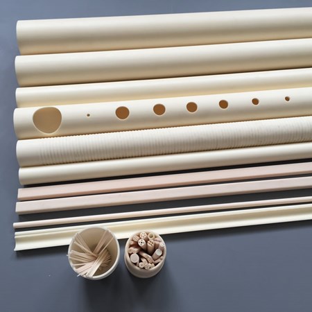 1mm Dia Ceramic Insulation Tube Single Bore Porcelain Insulator Pipe 20 Pcs | Harfington
