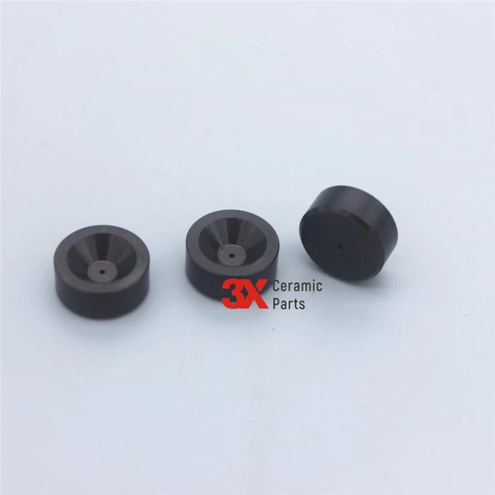 Black Zirconia Parts ZrO2 Ceramic Nozzle Ball Seat
